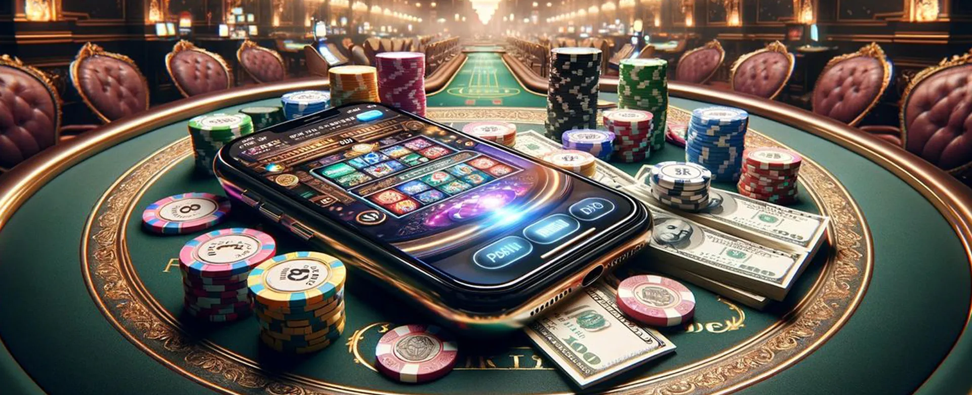 KingPH Telegram channel background with casino elements